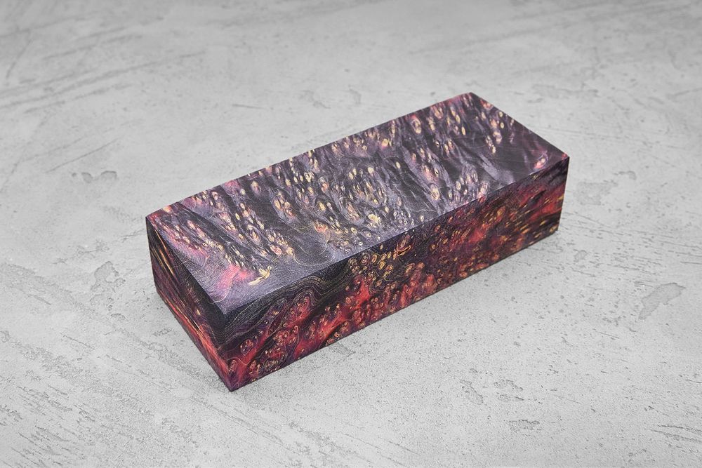 Кап клёна стабилизированный двухцветный Т23