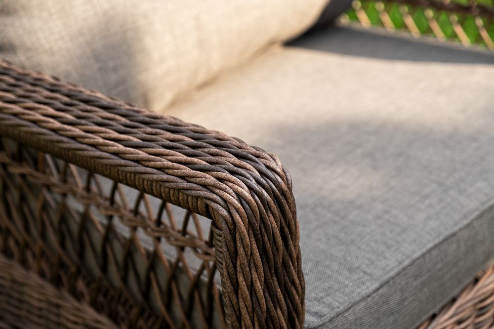 "Гранд Латте" лаунж-зона из искусственного ротанга, цвет коричневый