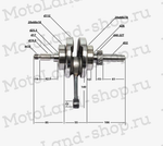 Коленвал 162FMJ-B (CG150D-B)