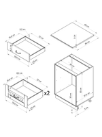 Кухонный модуль напольный Венесуэла, массив сосны