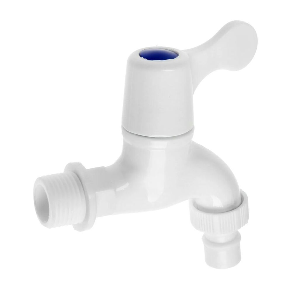 Кран с носиком 1/2" пластик