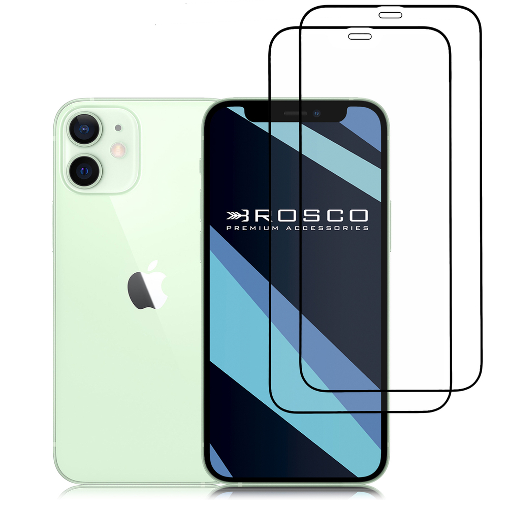 Набор стекол ROSCO для Apple iPhone 12 mini оптом (арт. IP12MINI-FSP-GLASS-SET2)