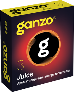 Презервативы Ganzo Juice, ароматизированные, латекс, 18 см, 3 шт