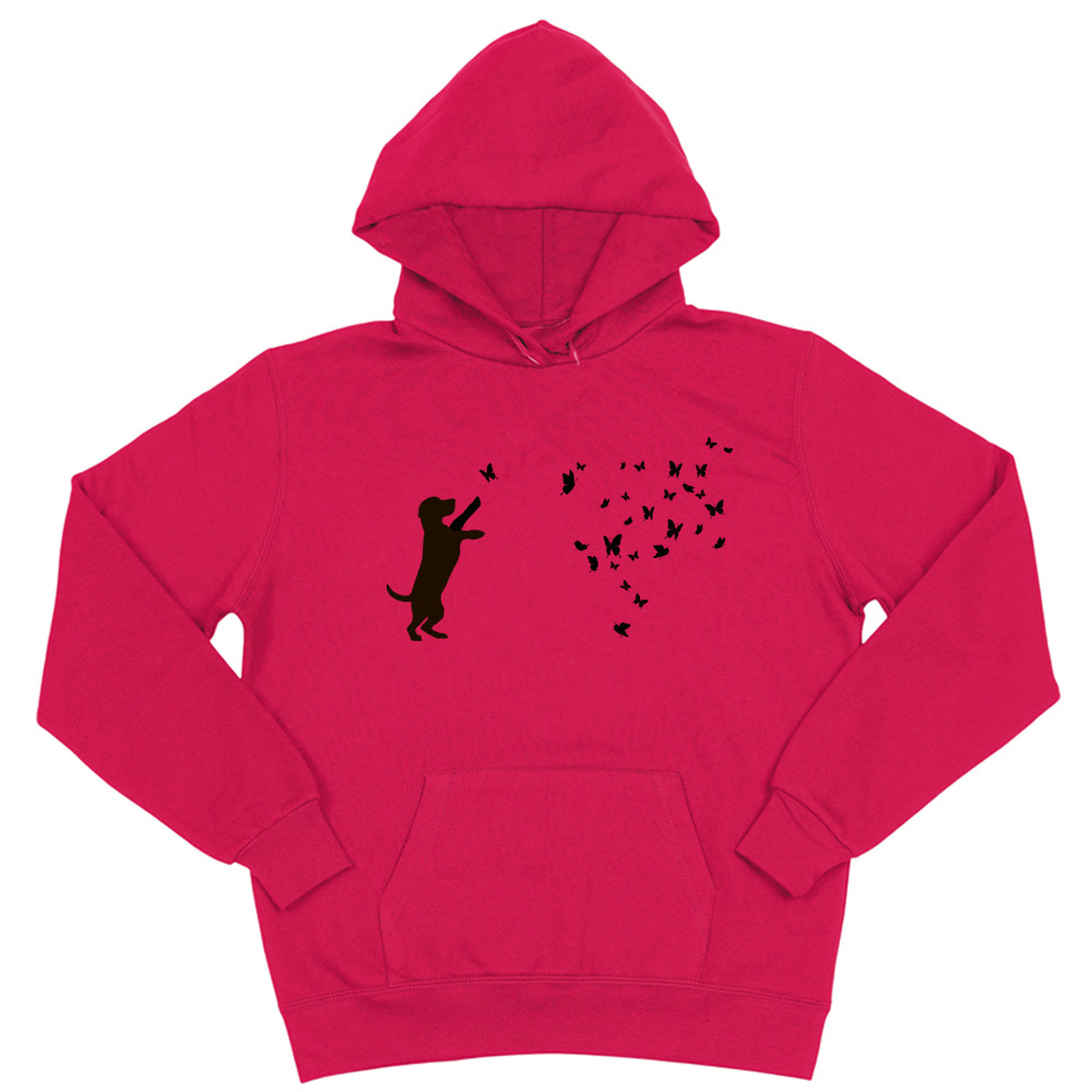 Толстовка "Бигль и бабочки"