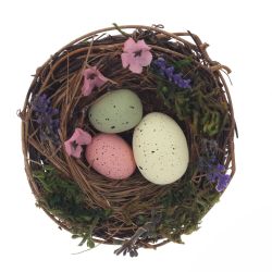 GAEM Набор из 3-х изделий декоративных "Гнездо пасхальное" (10*5), L33 W10 H5 см