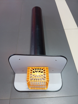 ТП-68 ПВХ Воронка парапетная ПВХ D110 L700