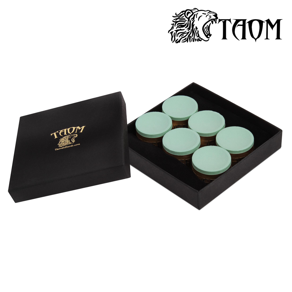 Мел бильярдный "Taom Soft Chalk" Green 6шт.