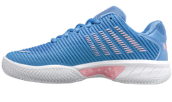 Женские теннисные кроссовки K-Swiss Hypercourt Express 2 HB Women - silver lake blue/white/orchid pink - Blue Бирюзовый