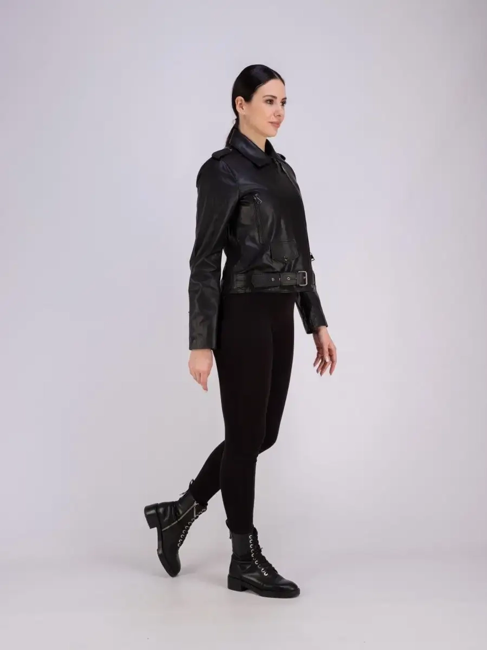 Косуха женская оверсайз натуральная кожаная Турция