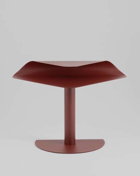Журнальный столик Cornea металл бордовый
