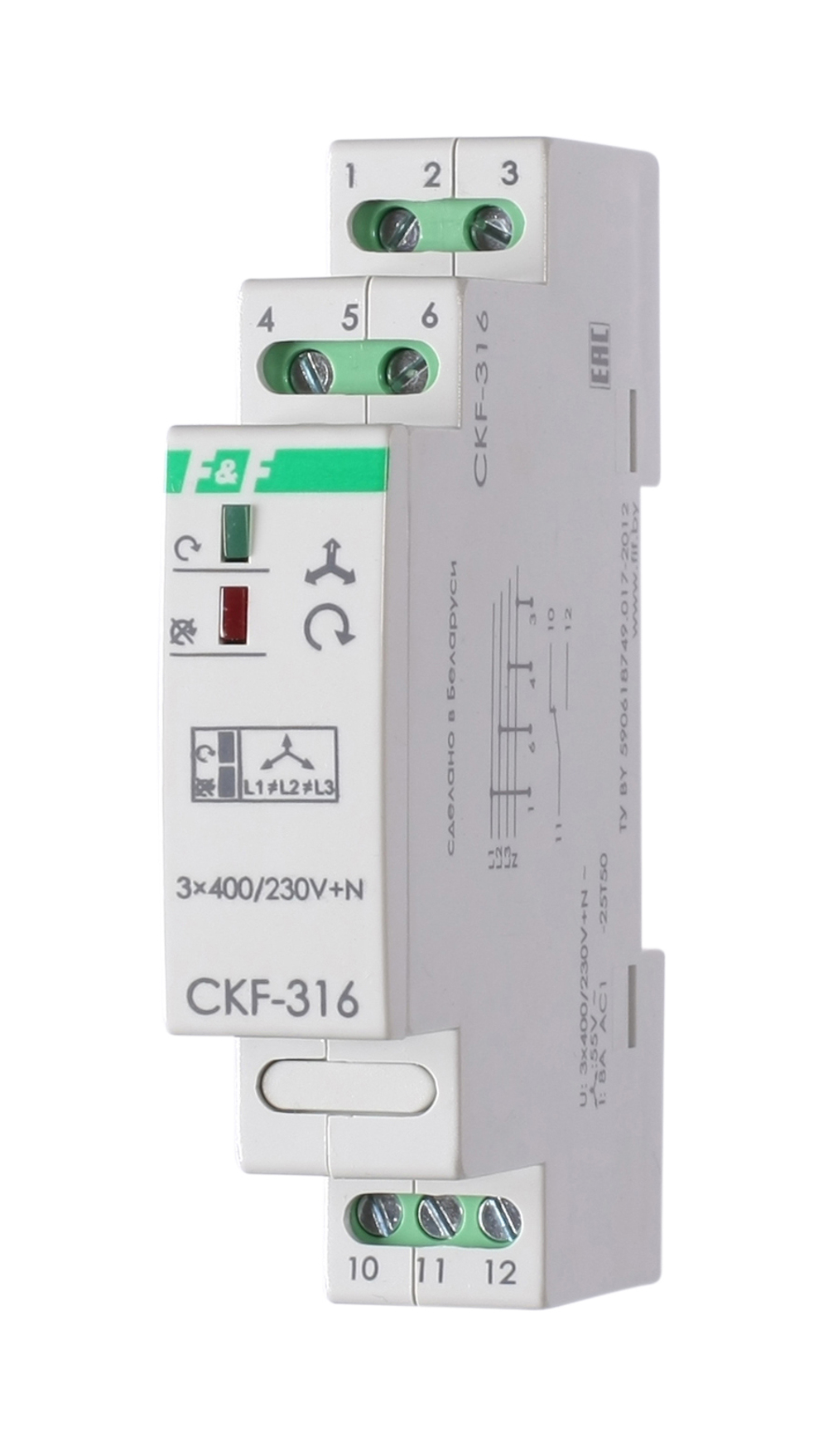 Реле контроля фаз CKF-316