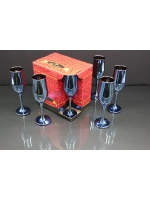 Бокалы для шампанского 6 штук Лазурит