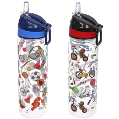 Бутылка питьевая пластиковая 650мл «Сладкая мечта», микс цветов