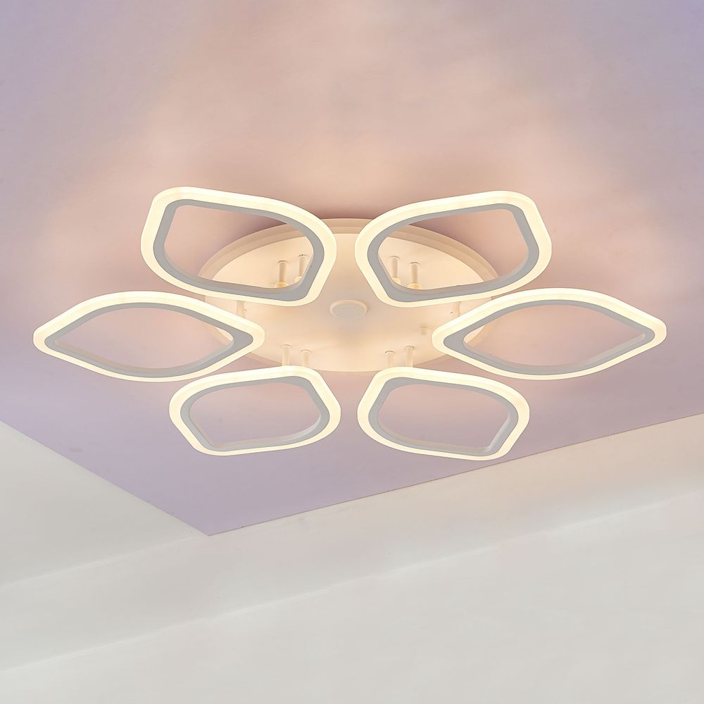 Citilux Ромби Смарт CL236A160E RGB Умная люстра Белая