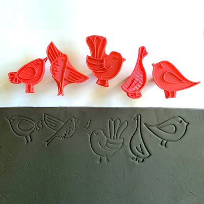 Набор штампов  "Птички"