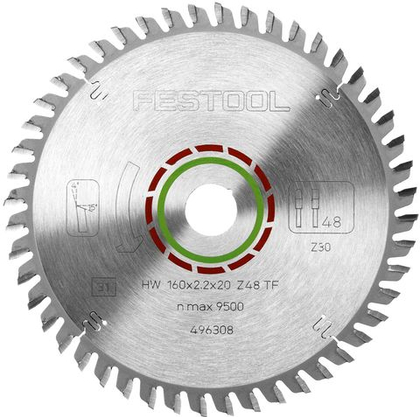 Пильный диск FESTOOL специальный для ламината 160x2,2x20 TF48 496308