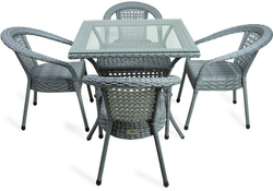 Комплект садовой мебели AIKO Deco 5045П квадратный (серый)