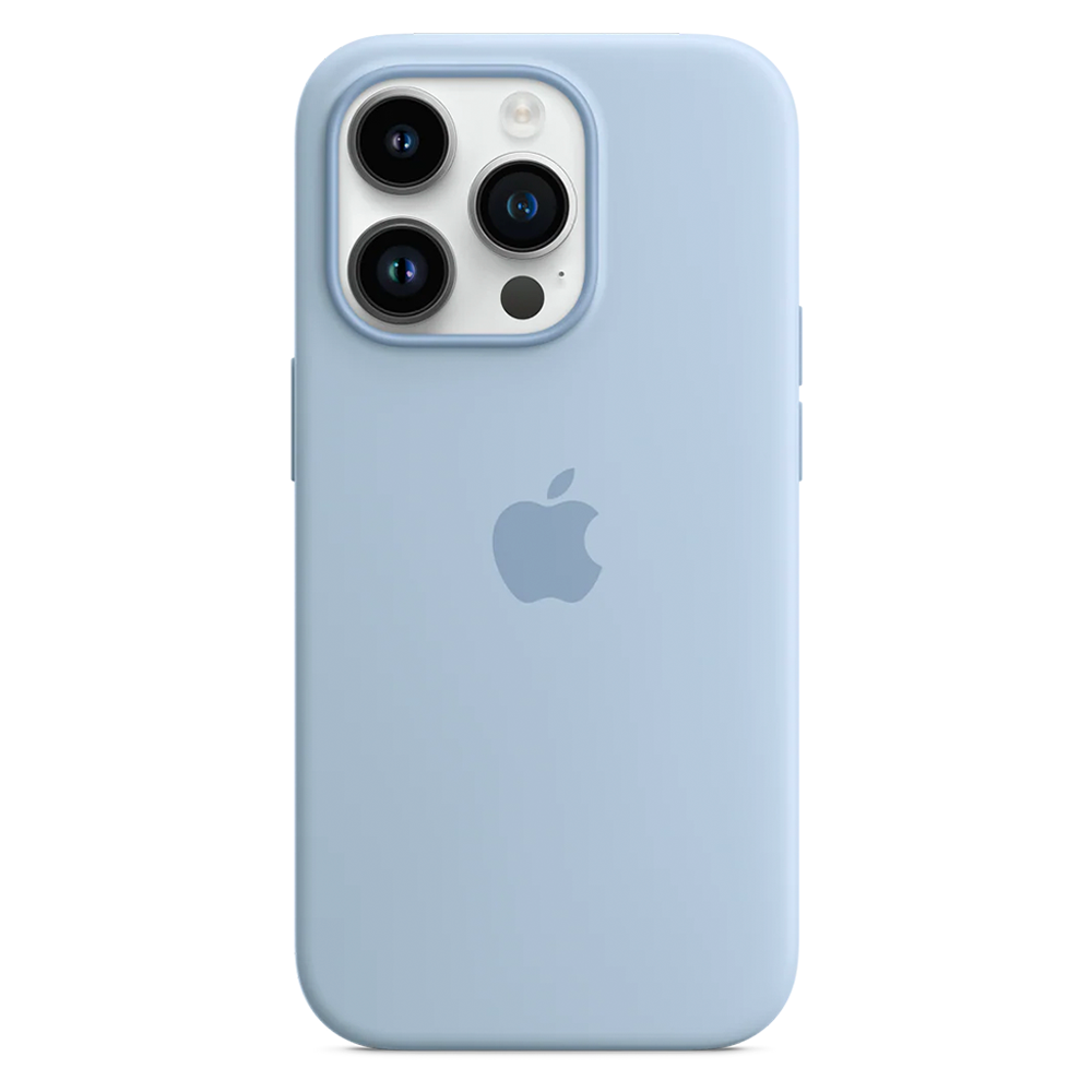Силиконовый чехол с поддержкой MagSafe Apple Silicone Case для iPhone 14 Pro, Sky (Чистое небо)