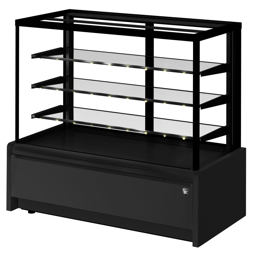 Витрина Кондитерская Kayman K-Вк-1300 Квадро Черный