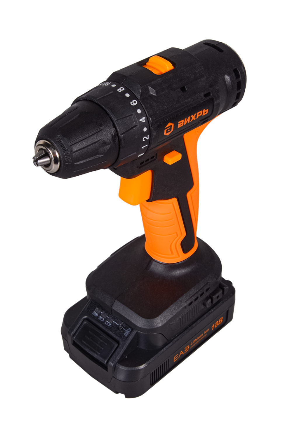 Дрель-шуруповерт Вихрь ДА-18Л-2К/Б (2,0 А/ч) (бесщеточный двигатель)