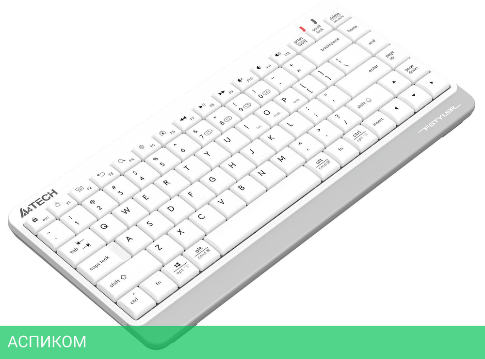 Клавиатура A4Tech Fstyler белый/серый (FBK11)