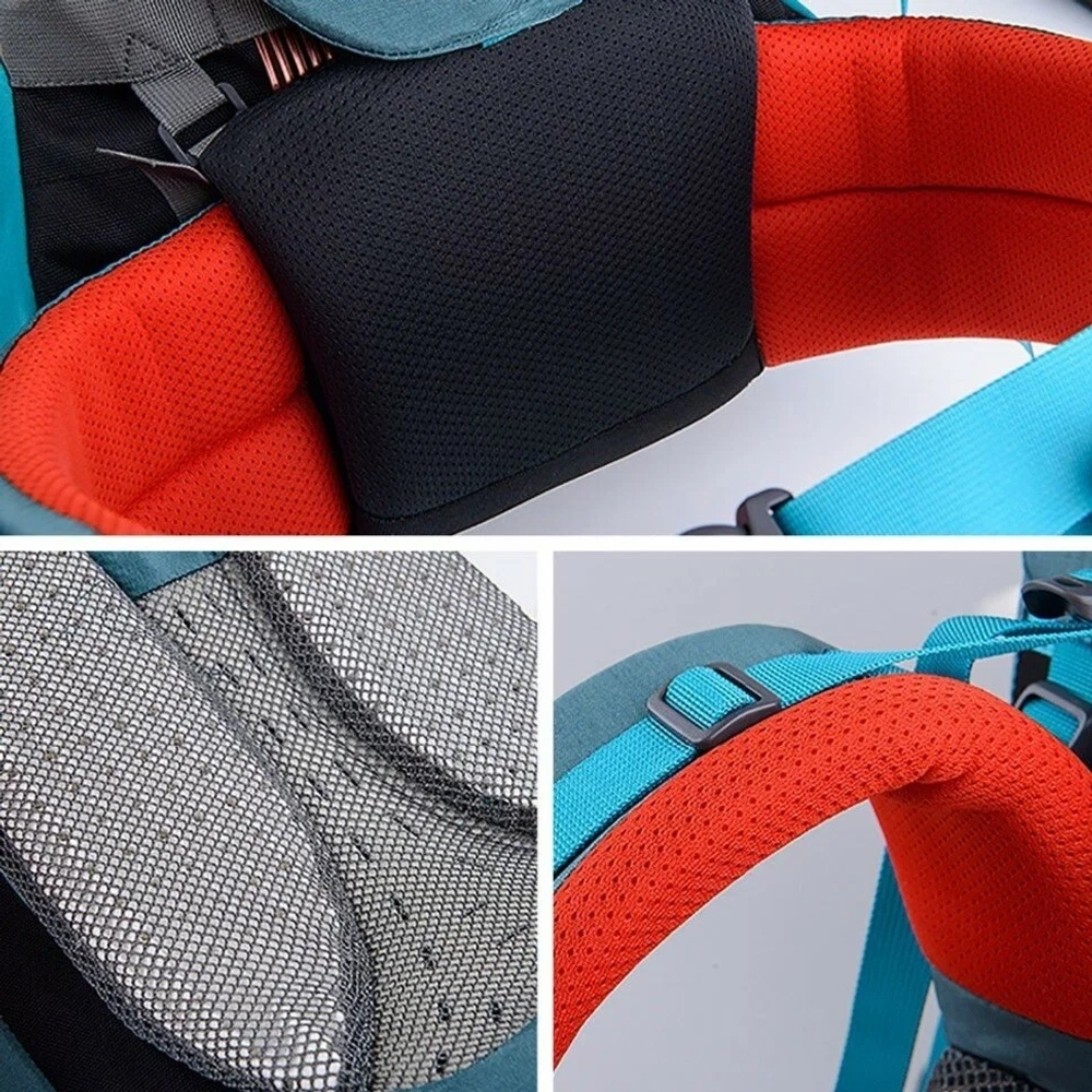 Рюкзак туристический Naturehike, 55л, голубой (NH16Y020-Q)