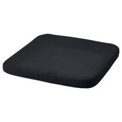 IKEA STAGGSTARR  (ИКЕА СТАГГСТАРР)  -  Подушка для стула, черная, 36x36x2,5 см