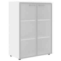 Шкаф со стеклянными дверьми в алюминевой рамке с топом XMC 85.7  856х432х1190 XTEN