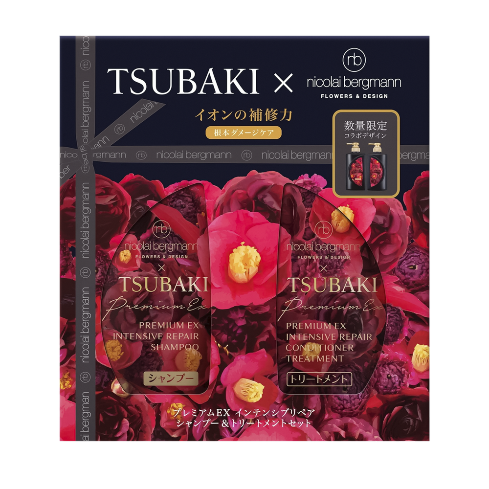 Набор шампунь+кондиционер SHISEIDO TSUBAKI Premium EX Intensive Repair Shampoo & Conditioner Set, 400мл*2шт