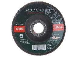 Диск лепестковый торцевой 125х22мм P40 ROCKFORCE RF-FD540M