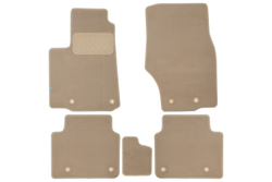 Коврики в салон для JEEP Grand Cherokee 2021-, кроссовер, 5шт (текстиль, бежевые) KLEVER0402400922112KH
