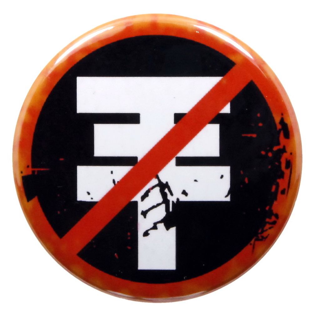 Значок Tokio Hotel анти ( перечеркнутый знак )
