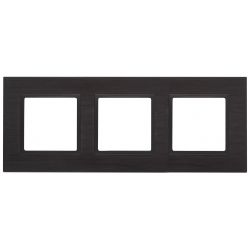 14-5203-05 ЭРА Рамка на 3 поста, металл, Эра Elegance, чёрный+антр