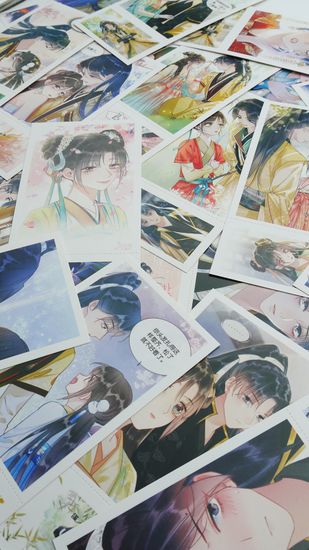 Набор открыток, карточек и наклеек "Руководство по захвату черного лотоса / Become the Girl of Black Lotus", 188 предметов