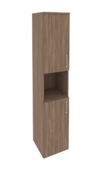 Шкаф-пенал с 2 комплектами дверей и нишей Onix