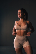 Шорты High Waisted Push-Up Shorts TOTALLY SEAMLESS 304 Кремовые