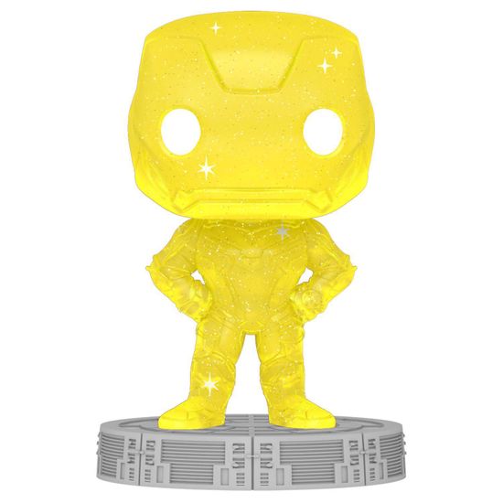 Фигурка Funko POP! Art Series Bobble Marvel Infinity Saga Iron Man Yellow w/Case (47) 57617 / Фигурка Фанко ПОП! по мотивам вселенной "Marvel", Железный человек