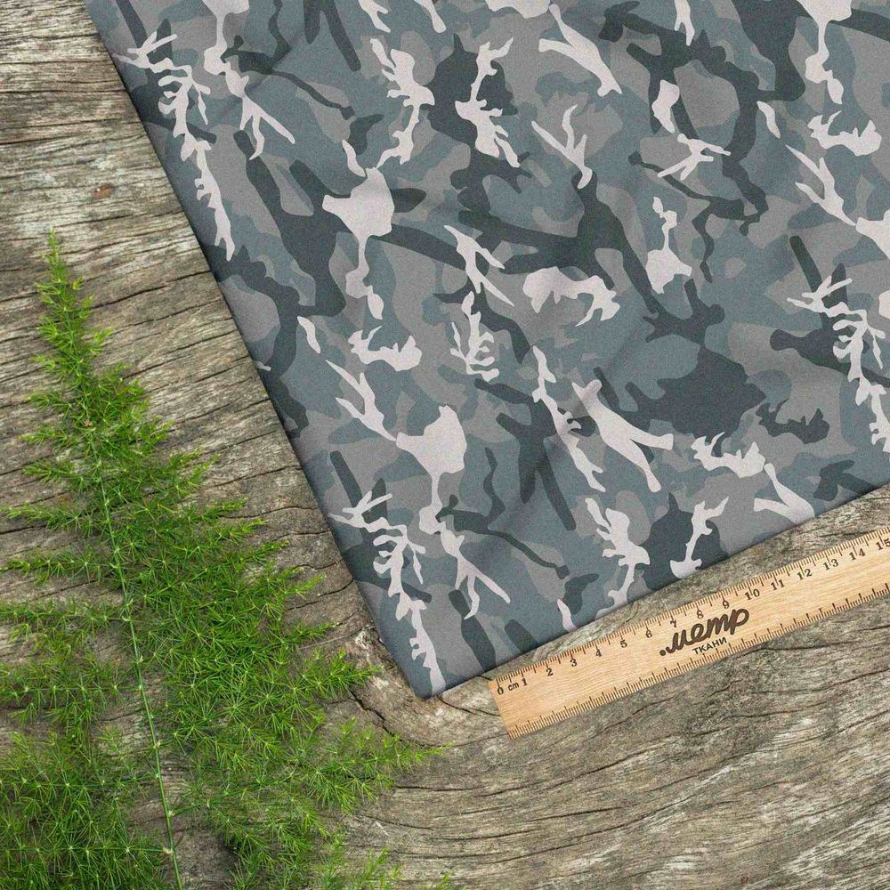 Ткань атлас нежный милитари