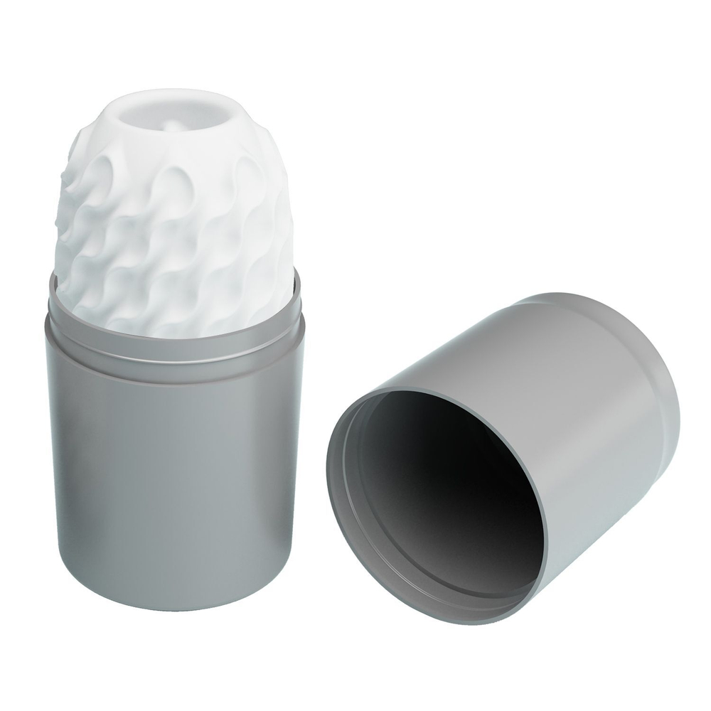 Мастурбатор с шариком внутри Wonder ball (Цвет: белый)