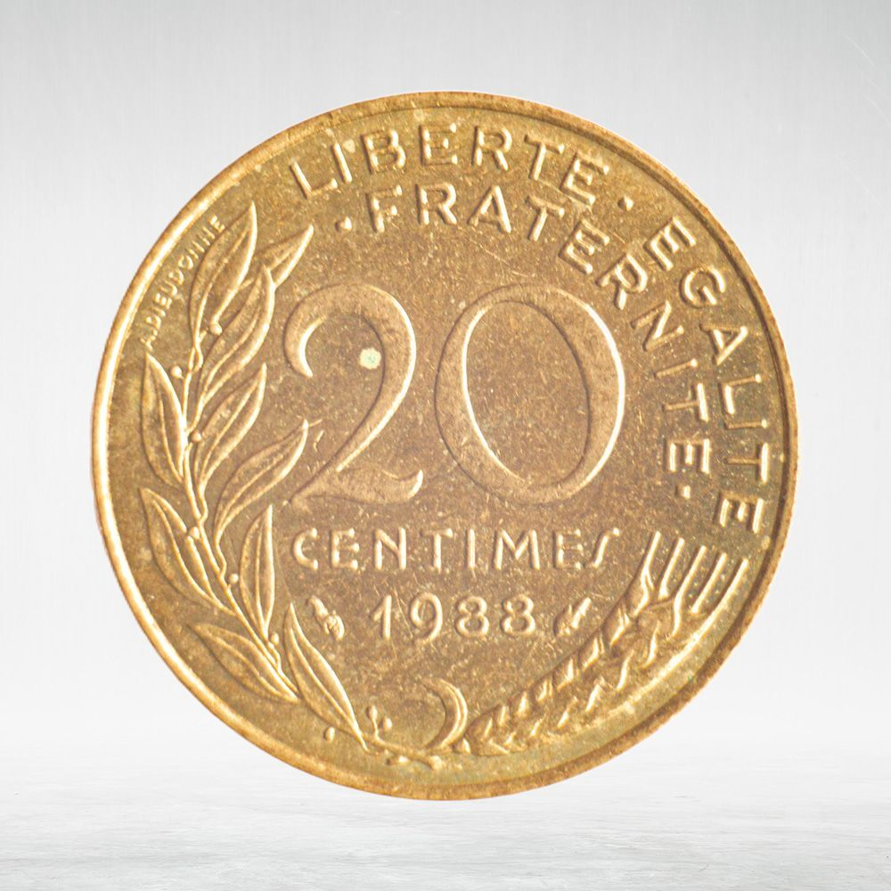 France, 20 Centimes 1988 - Marianne, VF