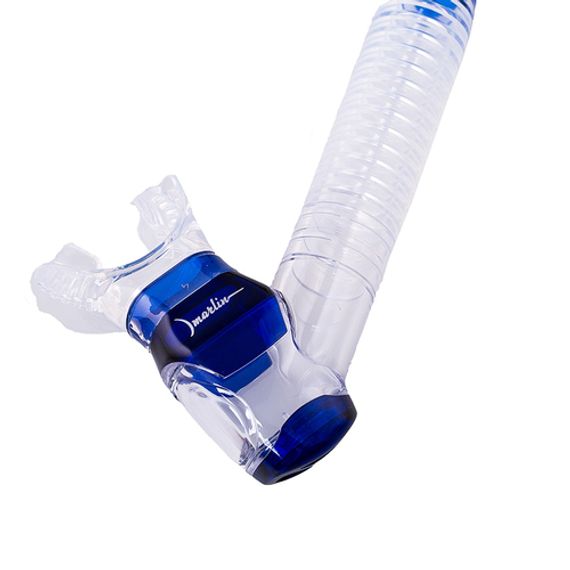 Трубка Marlin Dry Lux Blue/Clear