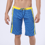 Мужские спортивные шорты с лампасами (Размер: M) (Цвет: синий)