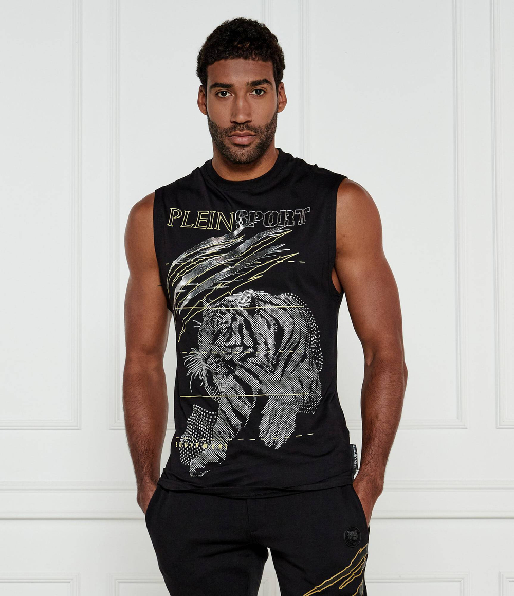 Майка Lamina Tiger Plein Sport - черный(MTK8007 STE001N)