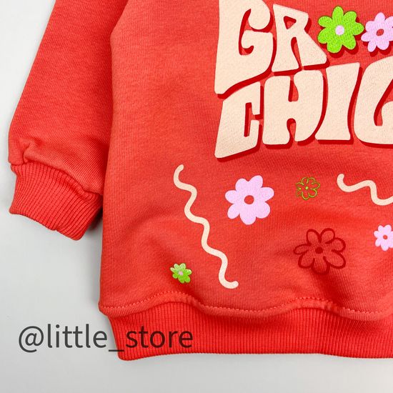 Свитшот из футера, Терракотовый