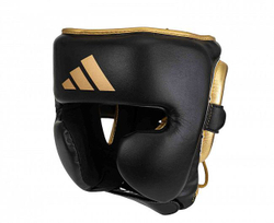 Шлем боксерский AdiStar Pro Head Gear черно-золотой adiPHG01M
