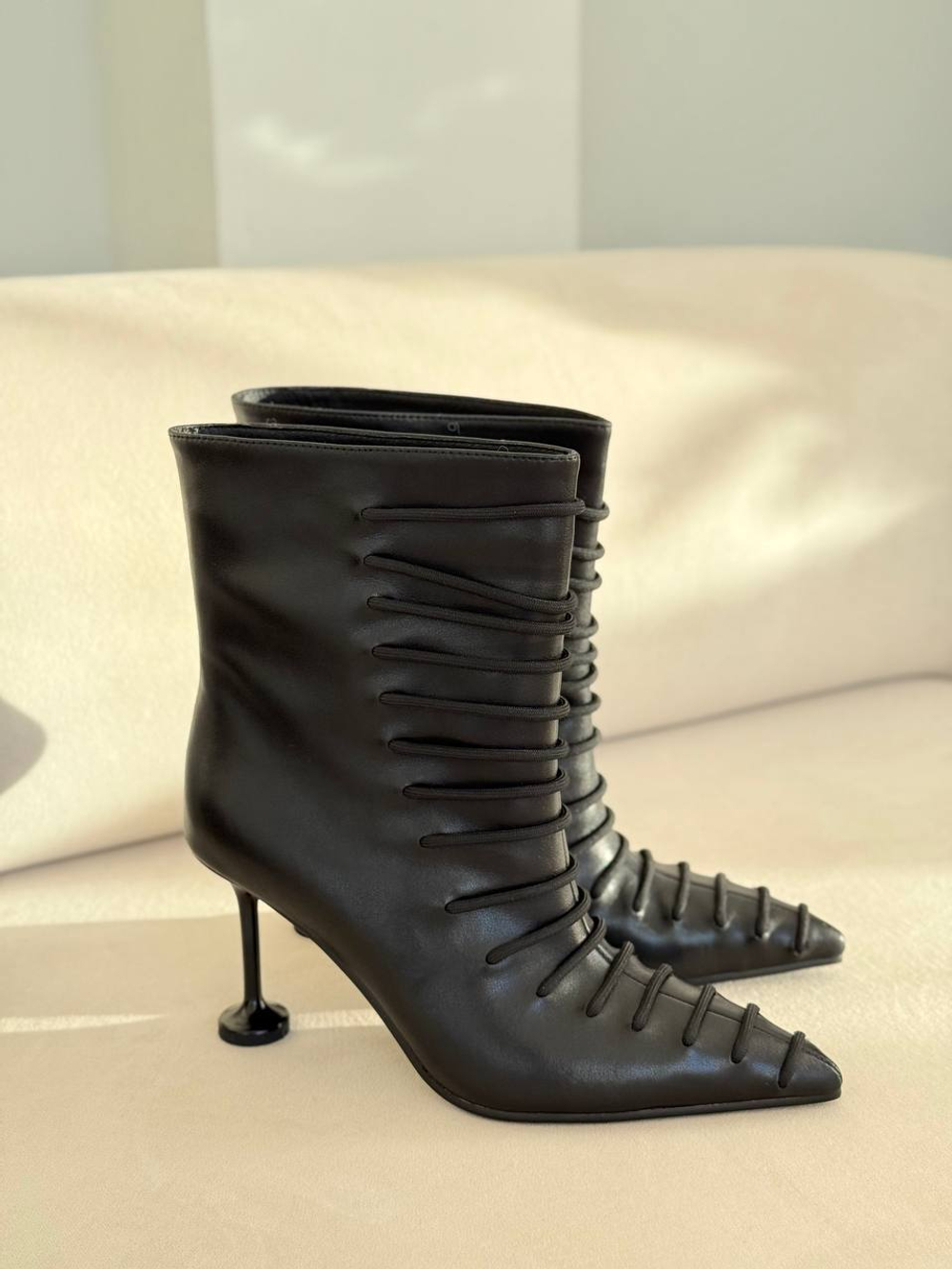 Ботильоны из натуральной кожи