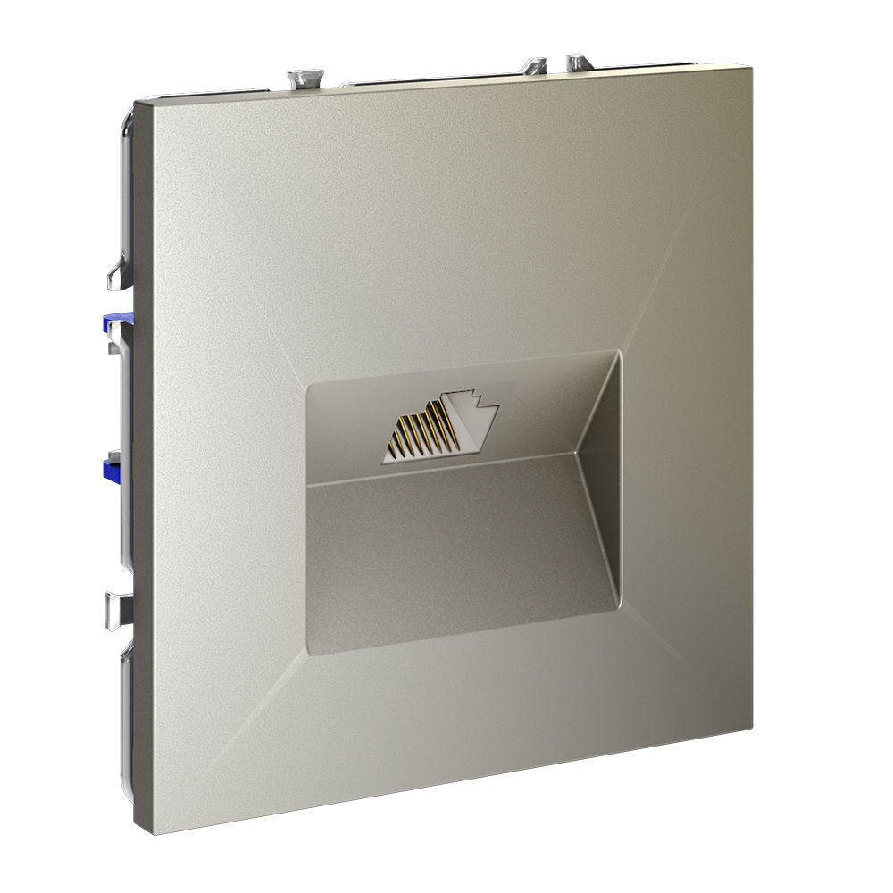 Розетка компьютерная встраиваемая VOLTUM S70 RJ45 кат.6, (шелк)