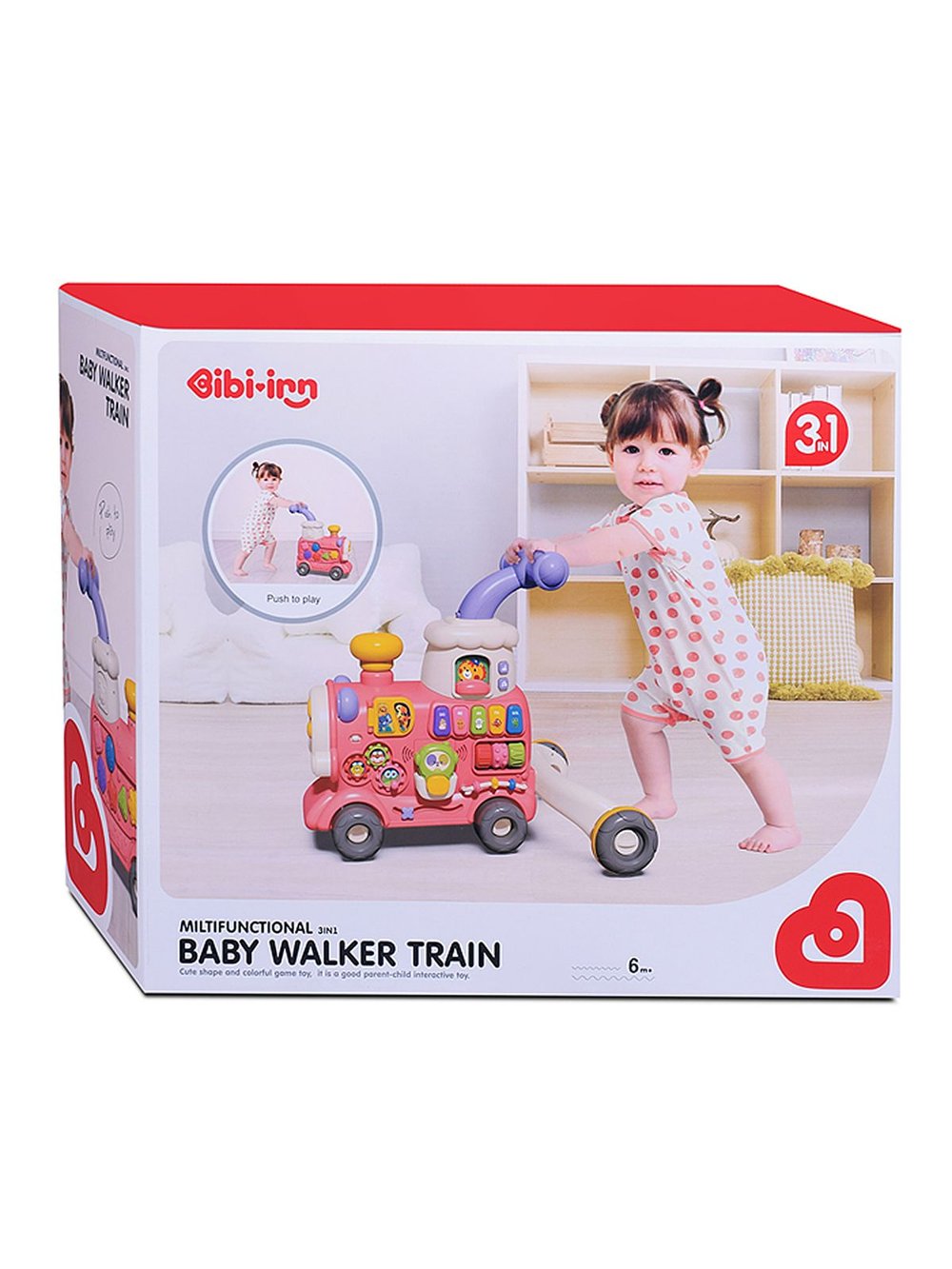 Игрушка Каталка, ходунки, бизиборд 3в1 (6063)