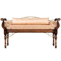 Банкетка Флоренция Премиум Орех(Д) Каледония Даймонд Мокка Амбер