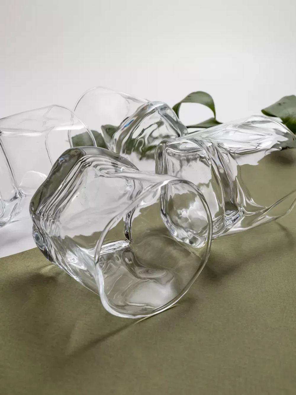 Набор изогнутых стаканов для виски, прозрачный, 300 мл, 6 шт